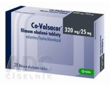 Co Valsacor 320 mg . / 12.5 mg. 30 tablets